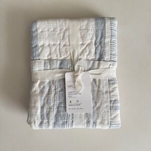 Pottery Barn Hawthorn Handcrafted Patchwork Cotton Quilted Euro Sham